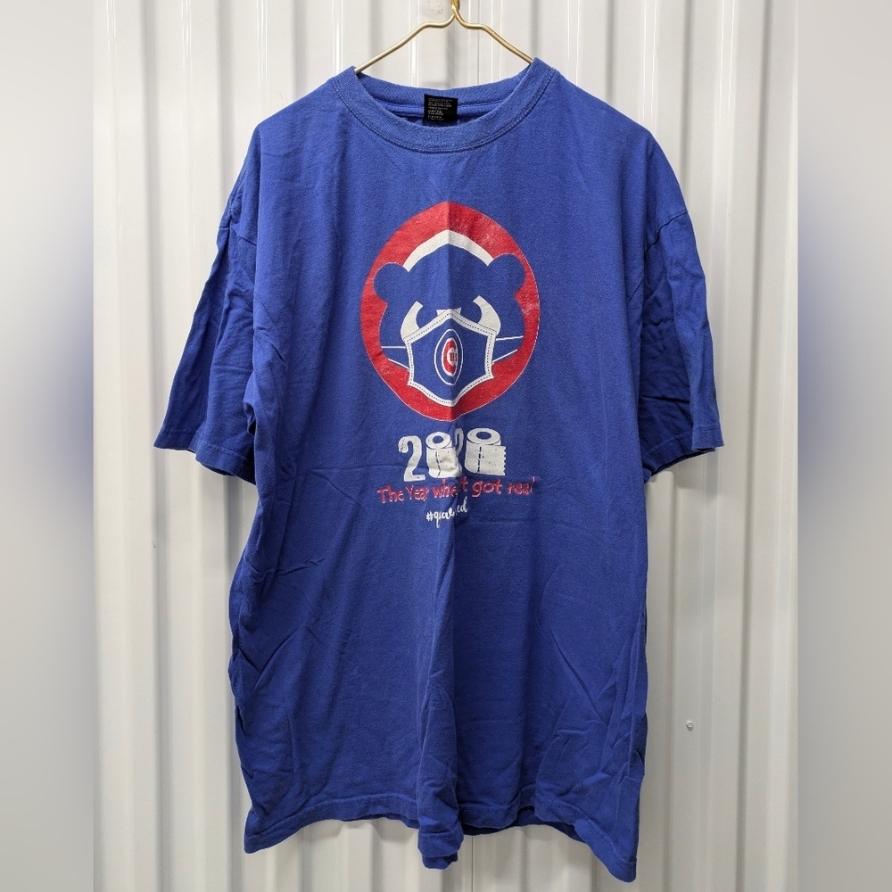 Cubs 2020 Blue Graphic Tee with Bold Design - Picture 2 of 5